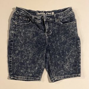 Rockstar Revolt Denim Jean Shorts girls size 16